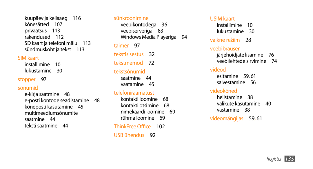 Samsung GT-I9003MKDSEB, GT-I9003ISDSEB manual Kuupäev ja kellaaeg , 113, Multimeediumsõnumite 